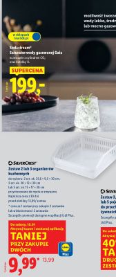 Zestaw 2 lub 3 organizerów kuchennych SilverCrest promocja w Lidl