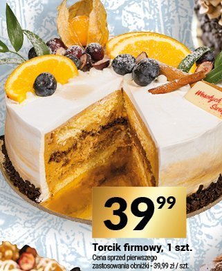 Torcik firmowy, 1 szt. promocja w Twój Market