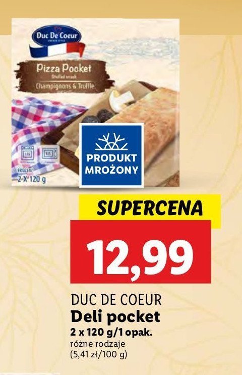 Pizza deli pocket Duc de coeur promocja