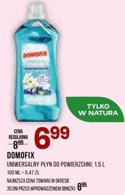 Płyn do powierzchni DOMOFIX promocja w Drogerie Natura