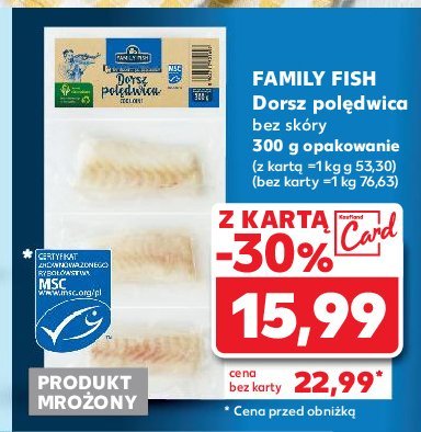 Dorsz poledwica bez sk贸ry Family fish promocja
