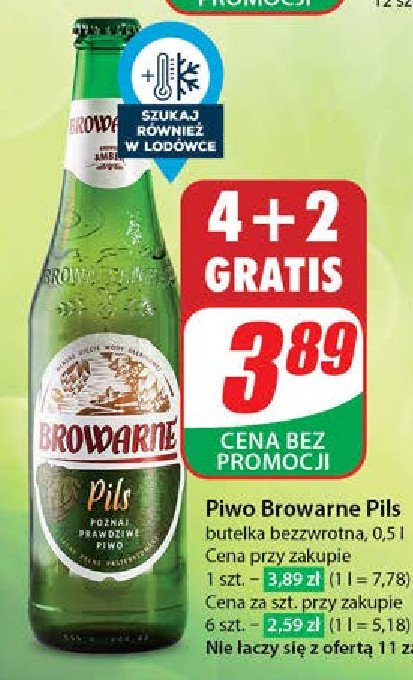 Piwo Browarne pils promocja w Dino