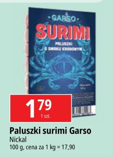 Paluszki surimi GARSO promocja