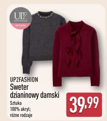 Sweter dzianinowy damski różne rodzaje promocja w Aldi