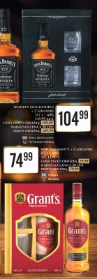 Whisky Jack Daniel's + 2 szklanki 0.7L 40% promocja w Dino