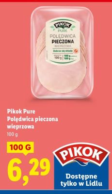 Polędwica pieczona wieprzowa 100g promocja w Lidl