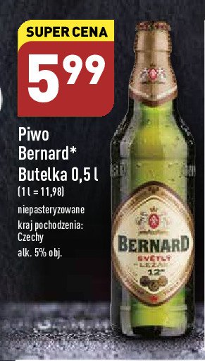 Piwo Bernard svetly lezak promocja