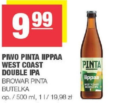 Piwo Pinta IIPAA West Coast Double IPA Browar Pinta promocja w SPAR
