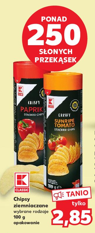 Chipsy z pomidorami K-classic promocja