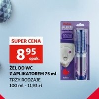 Żel do wc w aplikatorze lawenda na 12 aplikacji Auchan różnorodne (logo czerwone) promocja