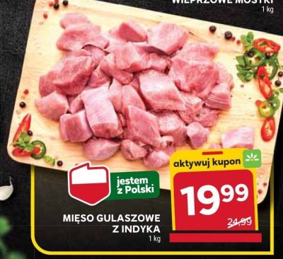 Mięso gulaszowe z indyka promocja w Stokrotka