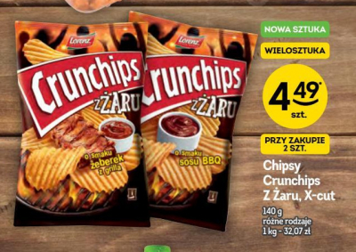 Chipsy azjatycki ostry sos Crunchips x-cut Crunchips lorenz promocja