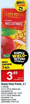 Napój Złoty Potok, 2 l promocja w Twój Market