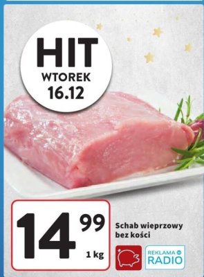 Schab wieprzowy bez kości promocja w Intermarche
