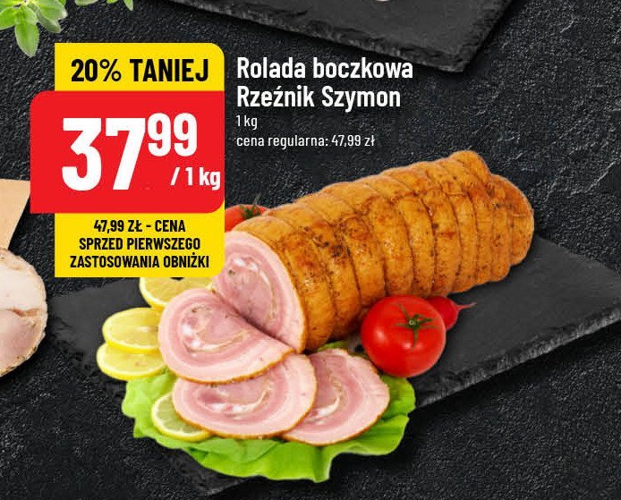 Rolada boczkowa Rzeźnik szymon poleca promocja