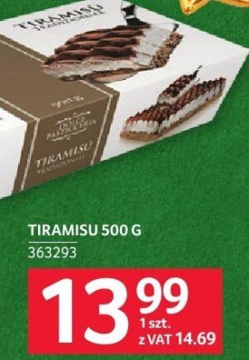 Tiramisu 500g promocja w Selgros