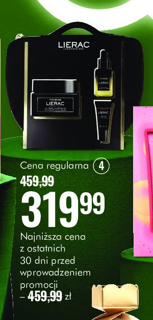 Zestaw w kosmetyczce premium krem przeciwzmarszczkowy 50 ml + serum regenerujące 13 ml + krem pod oczy 5 ml Lierac zestaw promocja