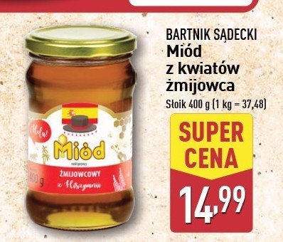 Mi贸d nektarowy 偶mijowcowy z hiszpanii Bartnik s膮decki promocja