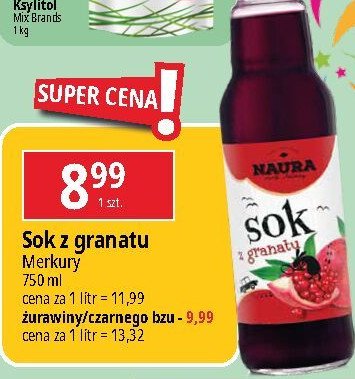 Sok z granatu Naura promocja