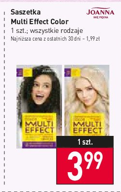Szamponetka 02 per艂owy blond Joanna multi effect color promocja
