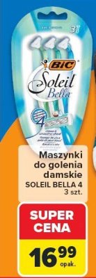 Maszynki do golenia damskie BIC Soleil Bella 4 3 szt. promocja w Carrefour