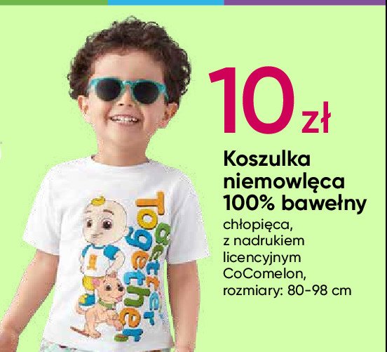 Koszulka niemowlęca chłopięca cocomelon 80-98 cm promocja