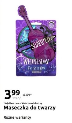 Maseczka do twarzy Wednesday różne warianty promocja w Action