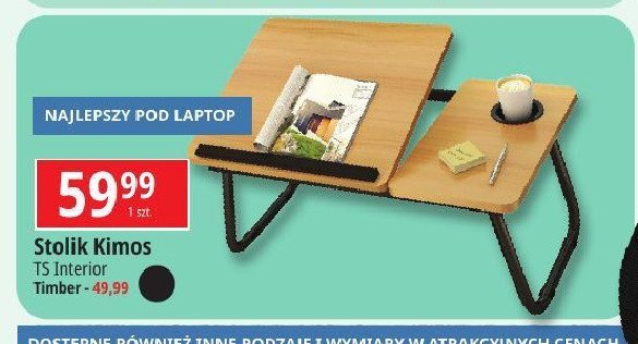 Stolik pod laptop kimos dąb Ts interior promocja