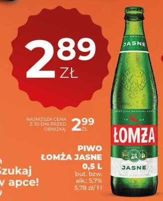 Piwo Łomża Jasne 0,5 L promocja w Duży Ben