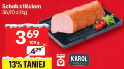 Schab z liściem promocja w Delikatesy Centrum