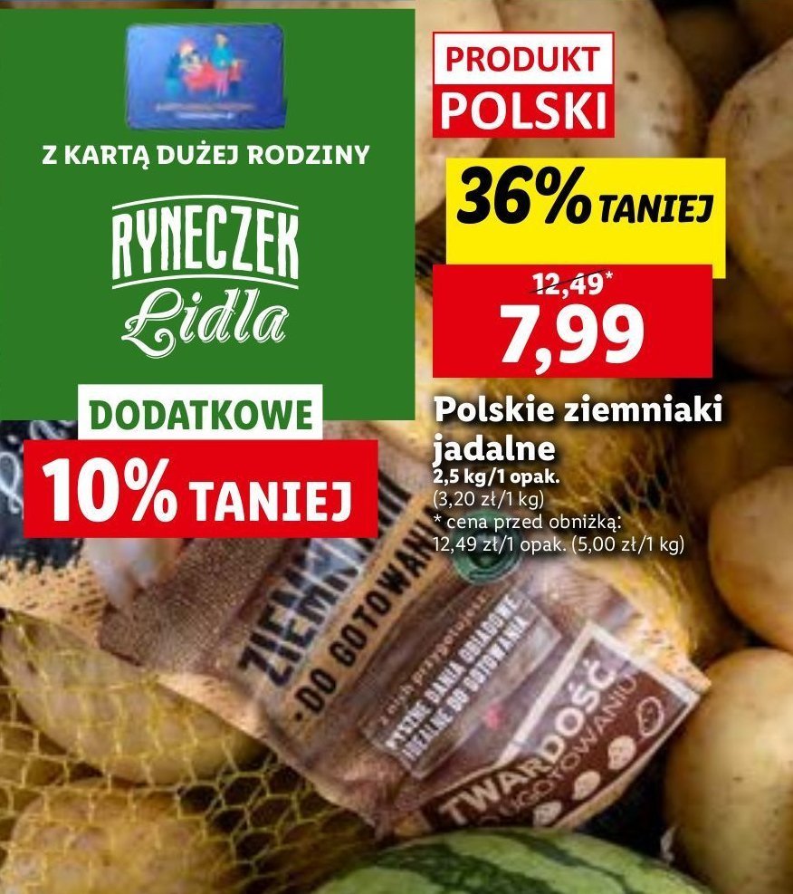 Ziemniaki do gotowania Ryneczek lidla promocja