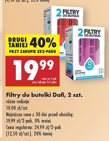 Filtry do butelki Dafi promocja