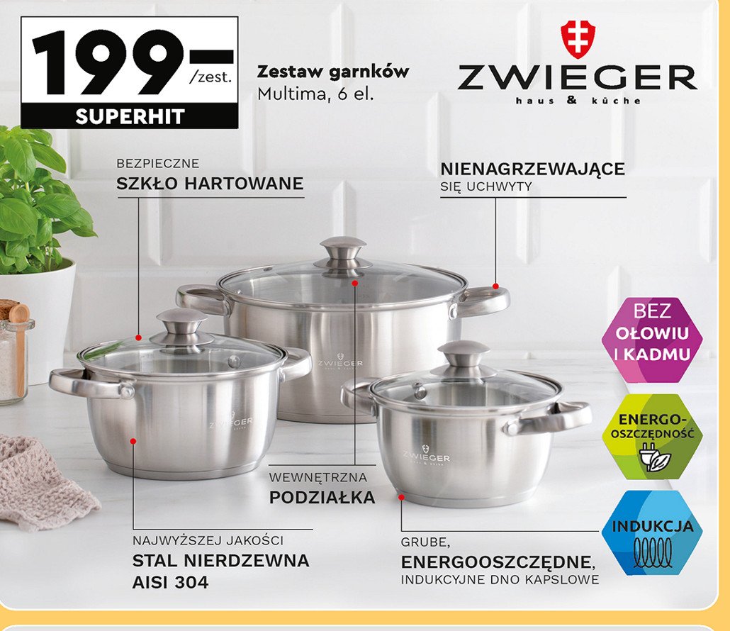 Komplet garnków multima Zwieger promocja