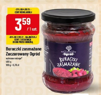 Buraczki zasmażane Zaczarowany Ogród promocja w POLOmarket