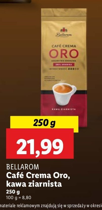Kawa Bellarom cafe crema oro promocja
