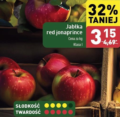 Jabłka red jonaprince promocja