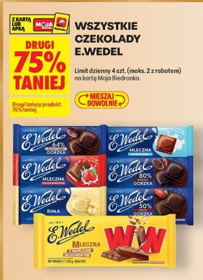 Czekolada wszystkie rodzaje promocja w Biedronka