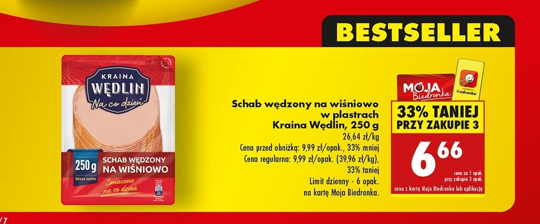 Schab w臋dzony na wi艣niowo w plastrach Kraina w臋dlin promocja