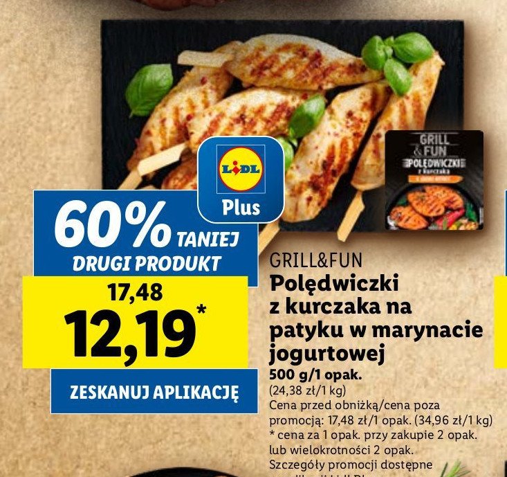 Polędwiczki z kurczaka w marynacie jogurtowej Grill and fun promocja