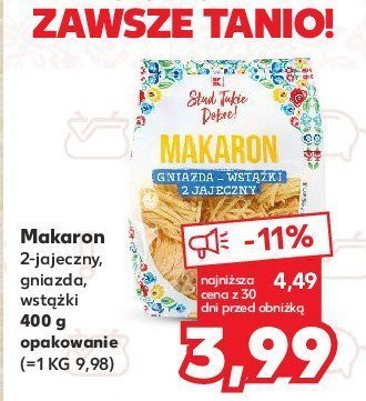 Makaron 2-jajeczny gniazda wstążki K-classic promocja
