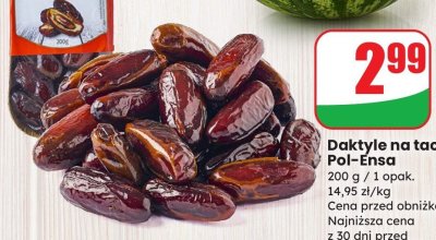 Daktyle na tacce 200 g promocja w Dino