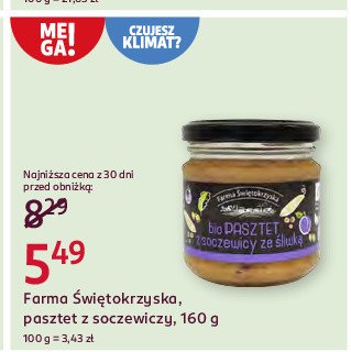 Pasztet z soczewicy ze śliwką Farma świętokrzyska promocja w Rossmann