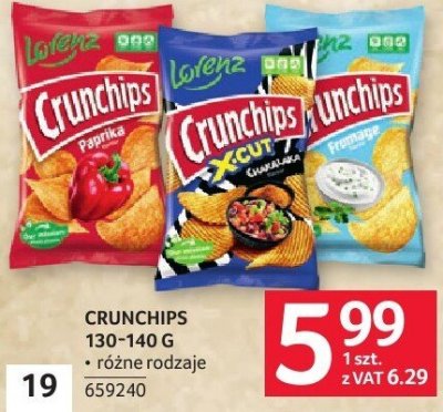 Crunchips 130-140 g różne rodzaje promocja w Selgros