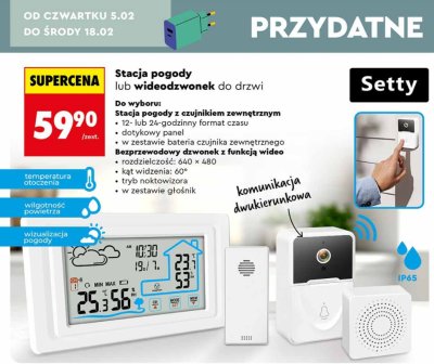 Stacja pogody Setty promocja w Biedronka
