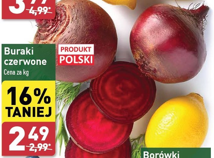 Buraki czerwone polska promocja w Aldi