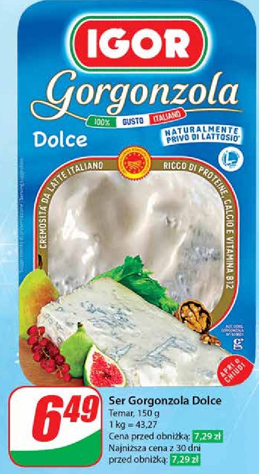 Gorgonzola dolce Igor promocja