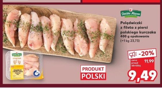 Polędwiczki z fileta z piersi kurczaka Stoisko mięsne promocja