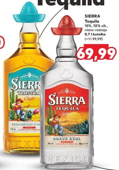 Tequila Sierra silver promocja