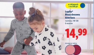 Bluza dresowa dziecięca, rozmiary: 98-128 promocja w Lidl
