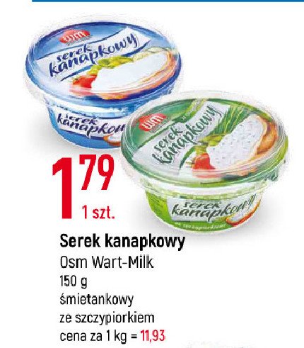 Serek kanapkowy ze szczypiorkiem WM promocja w Selgros